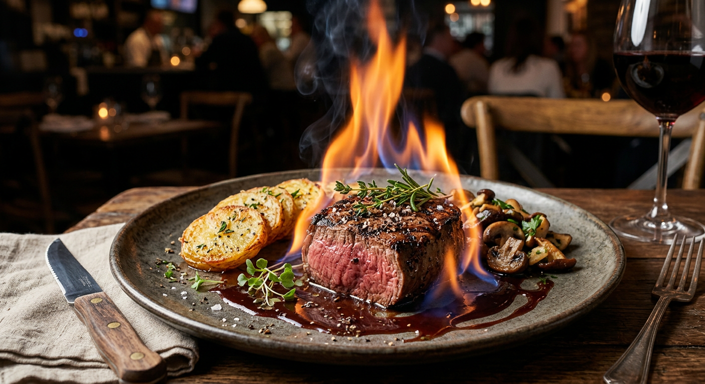 Fillet Flambée au Brandy